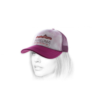 paarse cap vrouw Patagonia W's Fitz Roy Interstate magenta